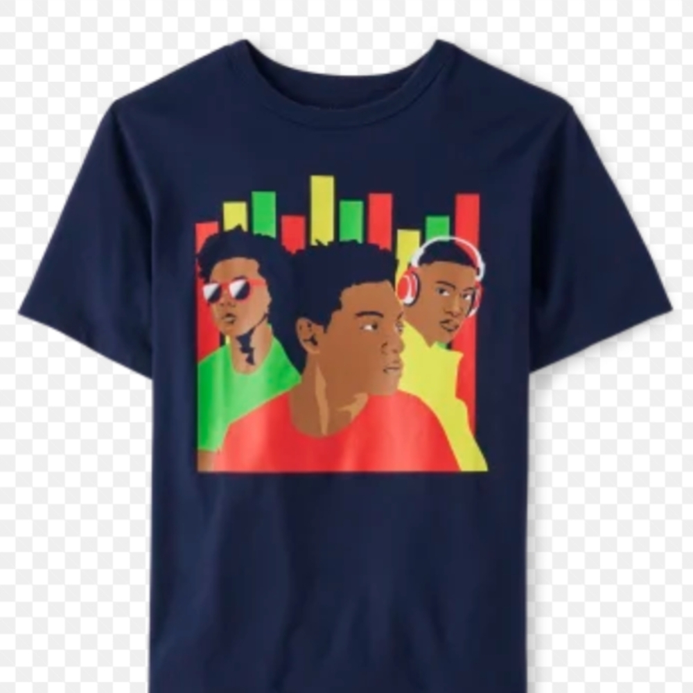 Kids Graphic T-Shirt - Navy Blue